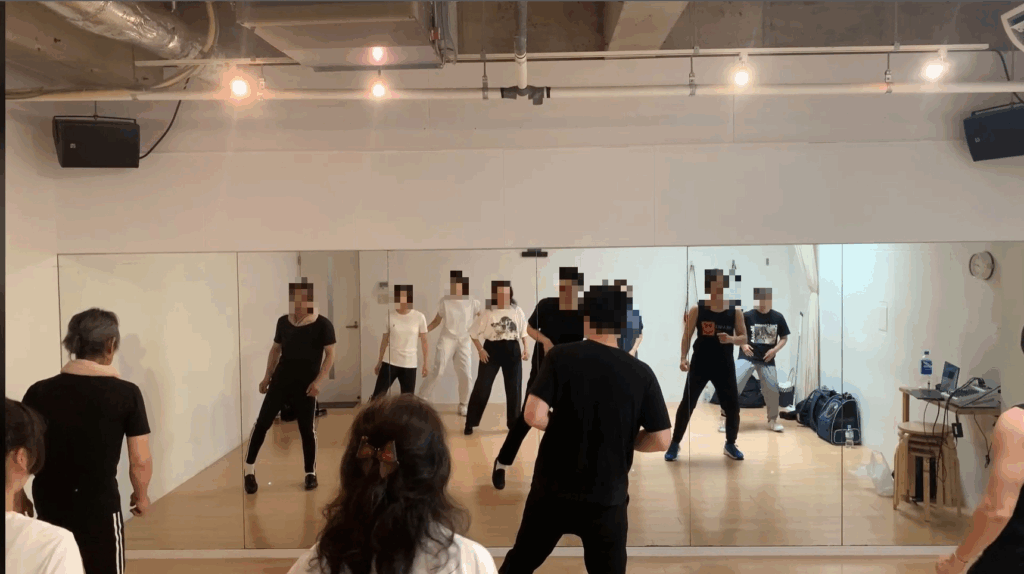 マイケルジャクソンダンス基礎レッスンの様子2025年7月29日