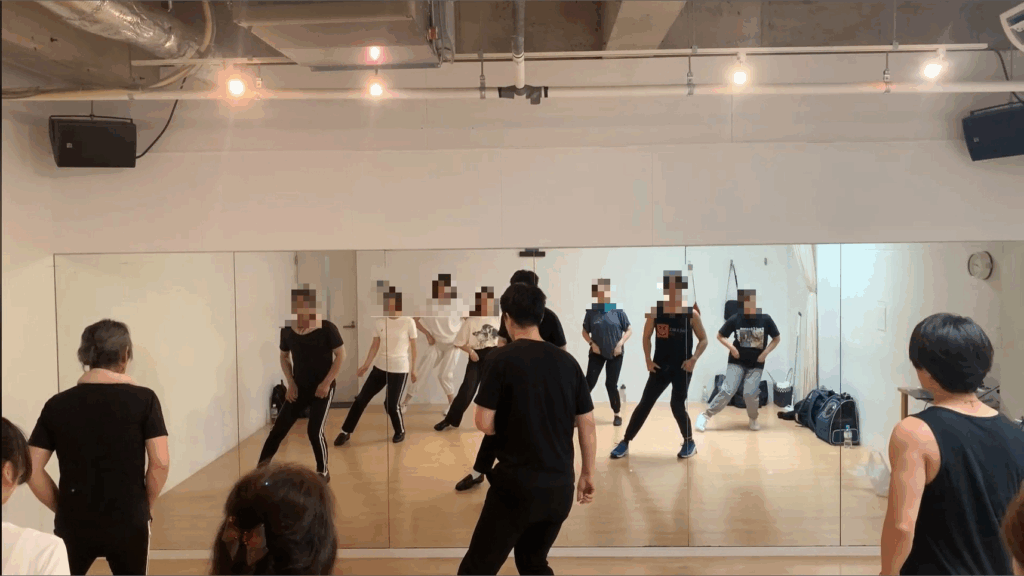 マイケルジャクソンダンス基礎レッスンの様子2025年7月29日
